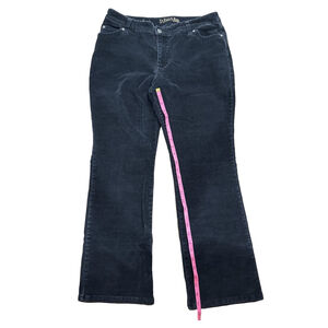 Women's St. John's Bay Black Corduroy Bootcut Pants Size 12P
